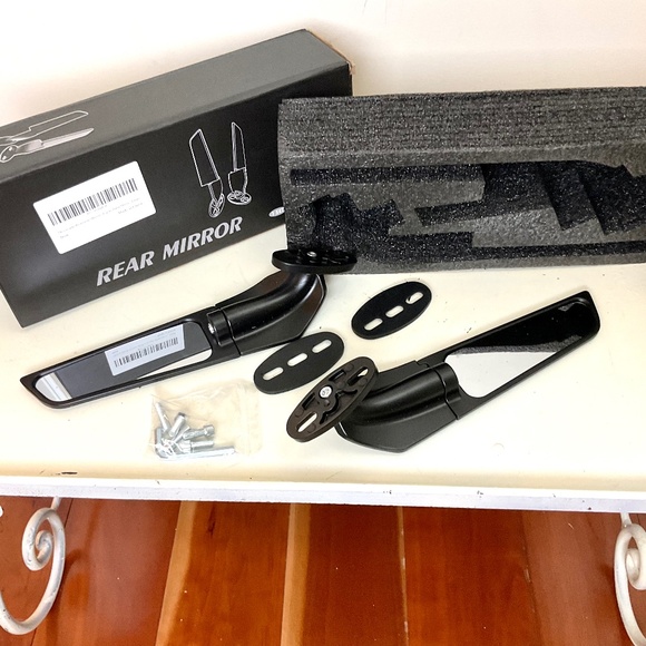 Modified Motorcycle Rearview Mirror,1 Pair Adjustable Rotating Side Mirrors - Picture 6 of 14
